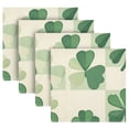 thumbnail image 5 of Qxltty St Patricks Lucky Clover Napkins 20×20in Perfect for Parties Dinners Weddings Cocktail Housewarming Cloth Napkins Set of 1, 5 of 8