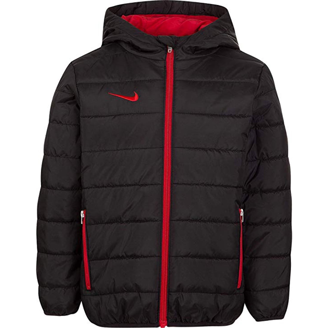 Nike Nike Kids Boy's Quilted Jacket Little Kids, Black, 7 Walmart