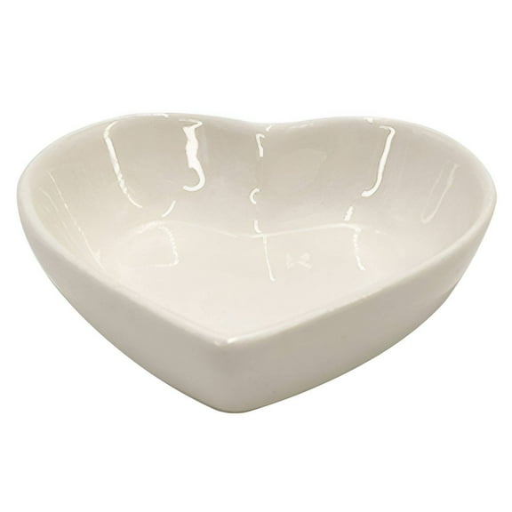 BESTSKY Ceramic Cat Bowl,Space-Saving Design Cat Plates,Sturdy and Leak-Proof Slow Feeder Dog Bowls,White