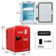 thumbnail image 3 of Coca-Cola Mini Refrigerador Rojo Clásico 4L 12V DC 110V AC Refrigerador Portátil, 3 of 5