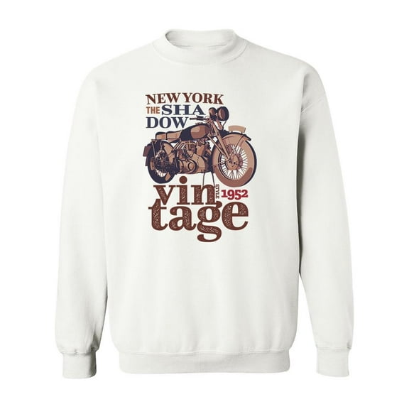 Old Motorcycle Vintage Style. Sweatshirt Men -Image by Shutterstock, Male Medium