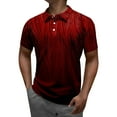 thumbnail image 1 of BOBOGOJP Polos à Manches Courtes pour Hommes avec Col Performance Évacuation de l'Humidité Chemise de Golf pour Hommes Imprimé Mode Chemises de Golf à Manches Courtes (Rouge,G), 1 of 4