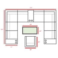 thumbnail image 2 of Living Source International 13-Piece Wicker Sofa Set with Cushions in Gray, 2 of 6