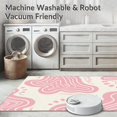 thumbnail image 5 of ODIKA 2'x3' Machine Washable Non-Slip Area Rug, Whimsical Cloud Swirl Artistic Accent High Traffic Rug, Pink, 394352, 5 of 5
