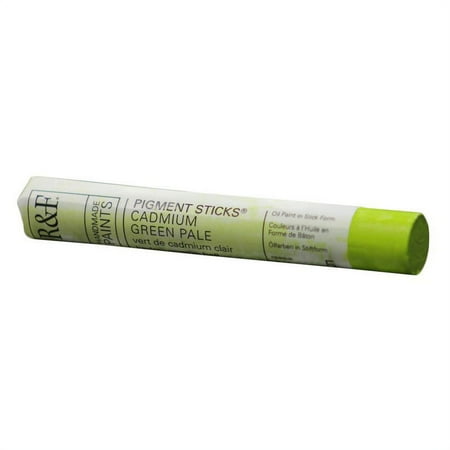 UPC: 0836943005556 | R&F Handmade Paints Pigment Stick 38ml Cadmium Green Pale