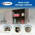 thumbnail image 2 of Suncast Armoire de Rangement Murale - Construction en Résine pour Rangement de Garage Mural - Organisateur de Garage de 30,25 Pouces Supporte jusqu'à 75 Lb - Portes Platine et Dessus en Ardoise, 2 of 10