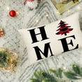 thumbnail image 4 of Christmas Tree Home Lumbar Throw Pillow Covers 12x20 Inch Red Black Buffalo Plaid Check Xmas Trees Home Decor Pillow Cases Cotton Linen Winter Holiday Cushion Cover for Sofa Couch, 4 of 6