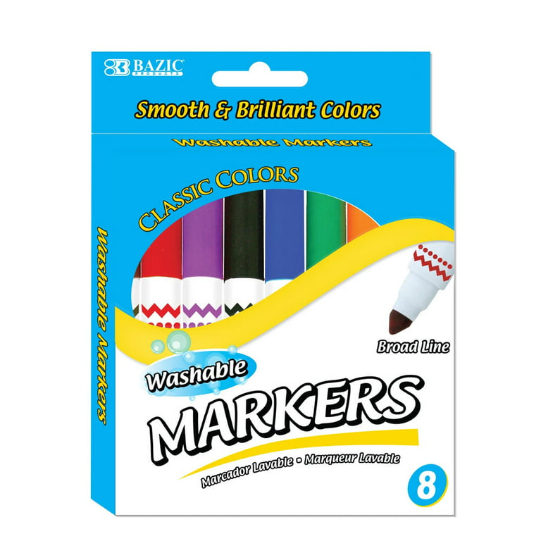 20pc Dual Tip Broad Line Washable Marker Pen Set Classic Color Art School  Supply