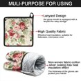 thumbnail image 7 of Pioneer Flower Floral Print Pattern Kitchen Oven Mitt and Pot Holder Sets 2 Pcs for Baking, Cooking and Grilling, Heat Resistant Up To 392 °F, 7 of 7