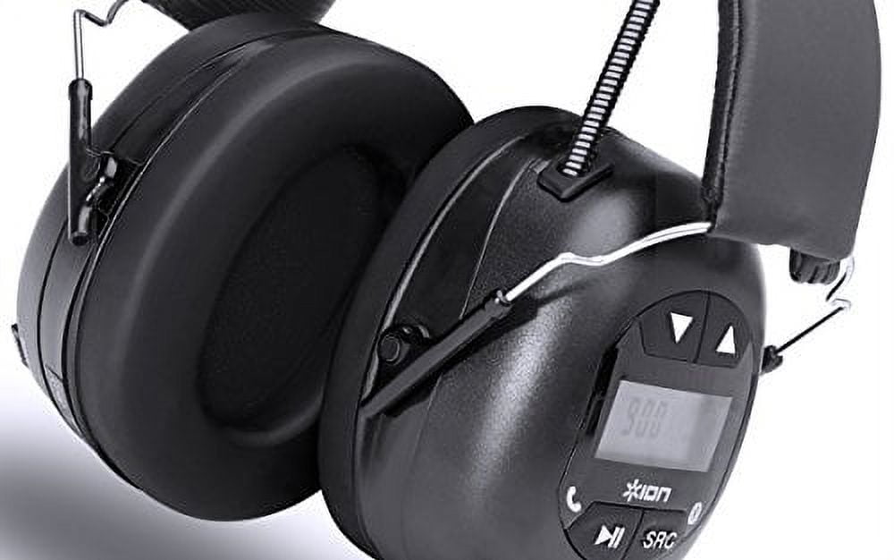 ION Audio Tough Sounds 2 Casque Audio Bluetooth sur Batterie à Réduction de  Bruit, Protection Auditive, Appels en Mains Libres et Radio AM/FM