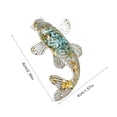 thumbnail image 3 of Natural Crystal Fish Miniature Figurine Resin Ornament Craft Home Decorations for Desktop Car Accessories, 3 of 4