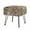 Leopard - Black Leg, variant on Home Soft Things Faux Fur Stool - Leopard - Black Leg - 13x13x17"