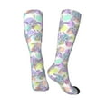 thumbnail image 4 of Easygdp Sea Turtles Soccer Socks Sport Knee High Socks Calf Compression Athletic Socks for Men and Women, 4 of 9