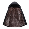 thumbnail image 5 of Men's Long Sleeved Winter Coats Warm Water Resistant Puffy Hooded Windbreaker Insulated Thicken Jackets with Hood, 5 of 8