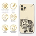 thumbnail image 4 of Case Yard iPhone-11-Pro-Max Case Clear Soft & Flexible TPU Ultra Low Profile Slim Fit Thin Shockproof Transparent Bumper Protective Cover Drop Protective Cell Phone Cases (Elephant 2), 4 of 8