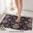 thumbnail image 6 of Boho Flower Doormat Outdoor Entrance 16"x24", Colorful Tribal Geometric Abstract Absorb Moisture Dirt Door Mats, Non-Slip Rubber Backing Floor Mats Indoor, Low-Profile Front Door Rugs, 6 of 9