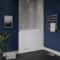 thumbnail image 4 of Meditub Collection 30 in. x 54 in. Left Drain Quick Fill Walk-In Whirlpool Tub with Powered Fast Drain in White, 4 of 4