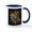 White/Navy Inside, variant on CafePress - Foxes Mug - 11 oz Ceramic Mug - Novelty Coffee Tea Cup
