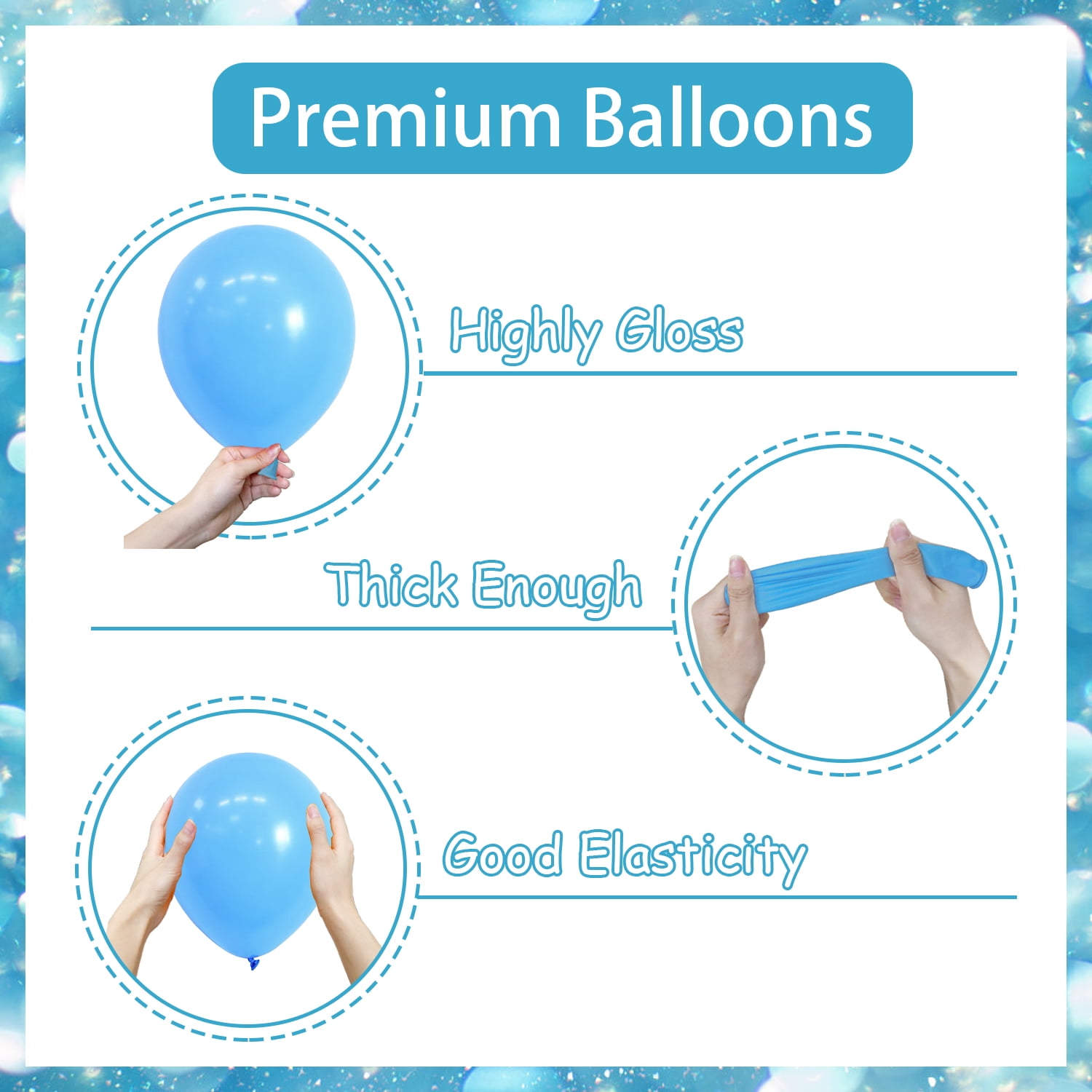 Bachelorette Party Decorations- Blue Silver Coastal Cowgirl Party Decorations, Surfs Up Cowgirl Banners, Coastal Cowgirl Foil Balloon Banner Blue Balloon Arch Kit for Bridal Shower Engagement Wedding