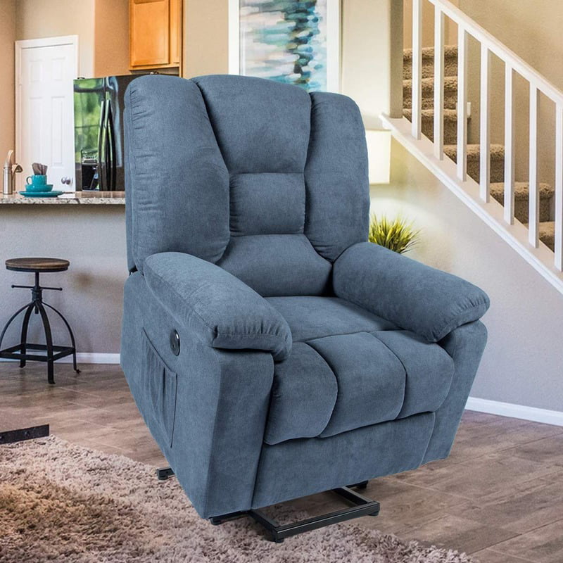 Microfiber Power Lift Electric Recliner Chair with Heated Vibration