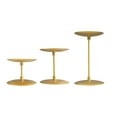 thumbnail image 3 of QSTDGVPW 3Pcs Pillar Candle Holder, Table Centerpiece Classic Desktop Ornament Candlestick Holder Candle Stand for Holiday Living Room Gold Tray, 3 of 8