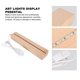 thumbnail image 1 of Rectangle LED Lights Display Bases Warm Light USB Interface Wooden Art Lights Display Pedestal for Crystal Glass Acrylic 18cm / 7.09in, 1 of 5