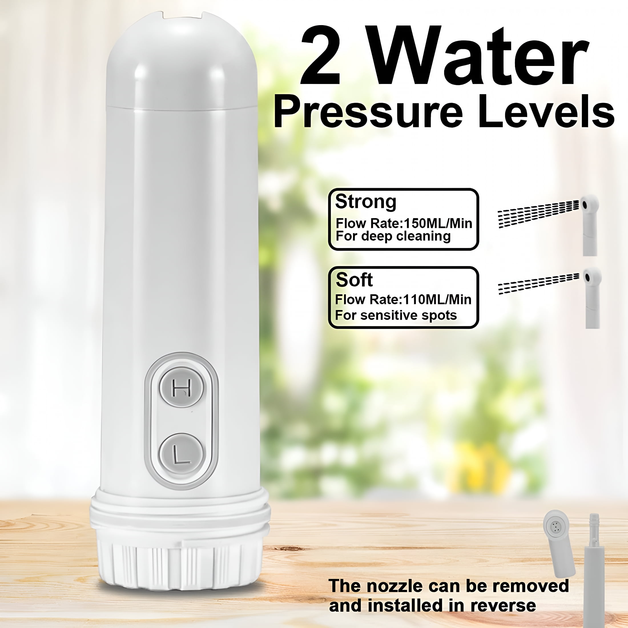XIRQI 2026 New Portable Bidet-Mini Foldable Handheld Travel Bidet with 2 Pressure Options Electric Sprayer Toilet for Personal Hygiene Cleaning/Soothing Postpartum Care/Perineal&Hemmoroid Treatment