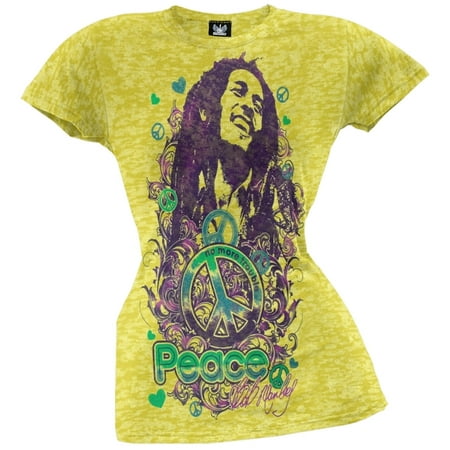 Bob Marley - Peace Juniors Burnout T-Shirt