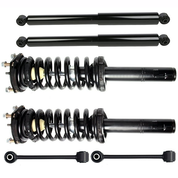 CCIYU Front Strut Spring Assembly Control Arm and Ball Joint Assembly 2006-2010 for Jeep Commander/2005-2010 for Jeep Grand Cherokee Complete Suspension Kit Fits K80861