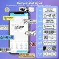 thumbnail image 4 of D30 Label Makers Machine - Portable Bluetooth Mini Sticker Thermal Label Printer Handheld Rechargeable, Easy to Use for Office Home Organization, Rich Icon Font Multiple Templates, 4 of 8