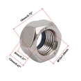 thumbnail image 2 of Unique Bargains 4pcs M12 x 1.25mm Pitch Metric Fine Thread 304 Stainless Steel Hex Lock Nuts, 2 of 4