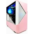 thumbnail image 1 of ABYS Pinnacle Prebuilt Gaming PC (Intel Quad-Cord CPU Up to 3.6GHz, 16GB RAM, AMD RX 580 8GB GDDR Graphics Card, 512GB SSD,RGB, Windows 10 Gamer Desktop Computer) - Pink, 1 of 4