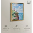 thumbnail image 2 of By The Seaside Impressionism Wall Art /Monet And Van Gogh Inspired Art Canvas Wall Art by Art Remedy, Gold Floater Frame, 21.5" x 31.5", 2 of 7