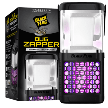 On-the-Go Portable Bug Zapper, Indoor & Outdoor Mosquito Killer with Rechargeable Battery, UV Light, LED Mode, & Easy-Clean Design, Black