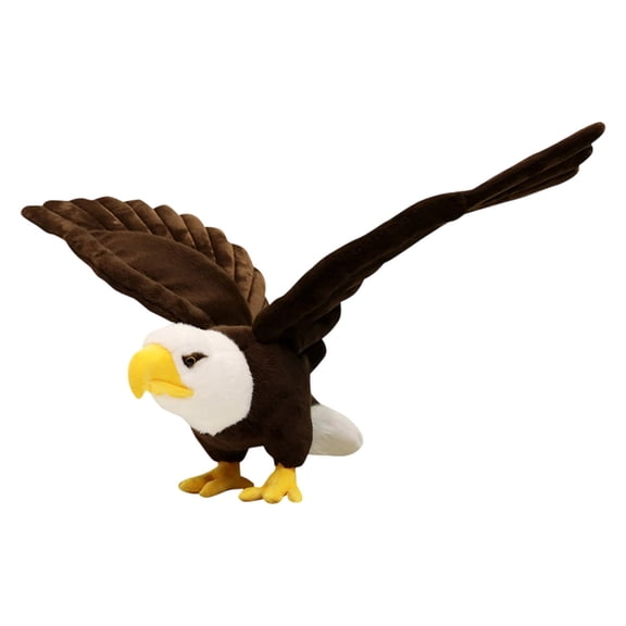 Elainilye Black Eagle Plush Toy, Simulated Animal Stuffed Doll for Home Decor and Gift, Realistic Soft Toy for Friends, Decorative Accent for Room