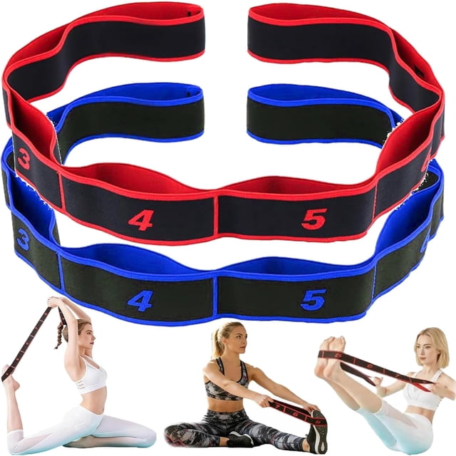Numbered Resistance Bands Set for Glutes & Yoga – Adjustable Pull Rope, Full Body Workout Bands for Home Gym Arm Leg Training