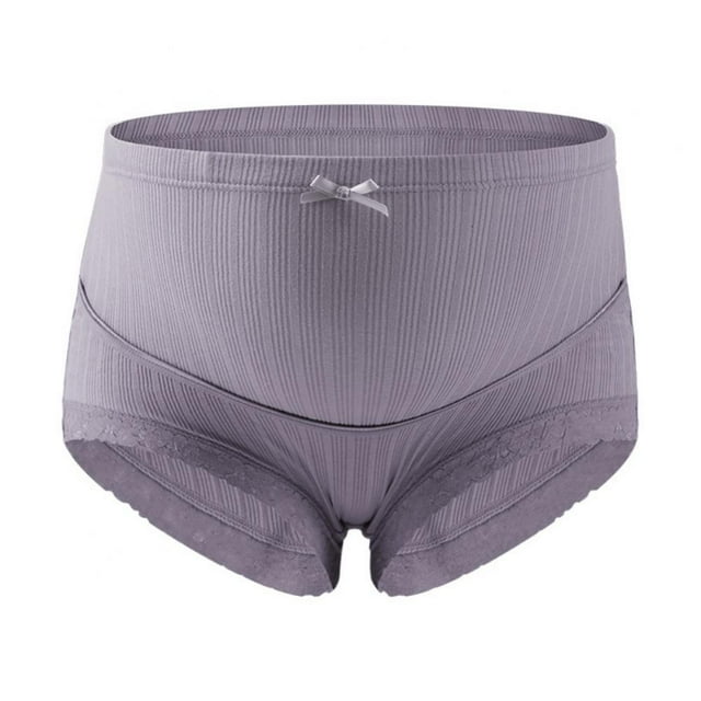 Lace Maternity Underwear Cotton Pregnancy Panties Plus Size High Waist