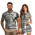 thumbnail image 2 of Garronmavis Matching Golf Shirts for Couple American Flag Bald Eagle Moisture Wicking His and Hers Golf Shirts Matching for Casual Wear Mens Athletic Shirts Lightweight Quick Dry, 2 of 5
