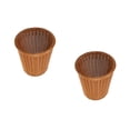 thumbnail image 5 of 2 Count Lid Bathroom Trash Can Rattan Office Travel, 5 of 8
