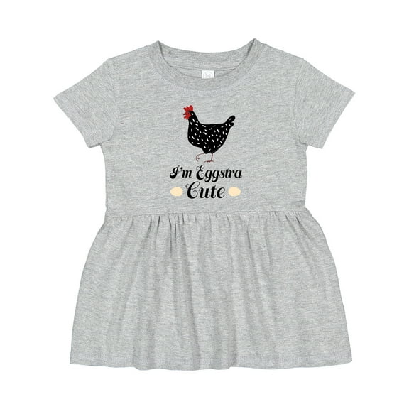Inktastic Chicken Lover Eggstra Cute Girls Baby Dress