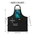 thumbnail image 4 of Sleek 2-Pack Adjustable Bib Apron with Stylish Pocket Watch Design & 2 Functional Pockets - Perfect for Cooking & Chef Use, 4 of 5