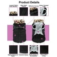 thumbnail image 6 of Small Dog Jacket with Harness,Pet Coat Cold Weather Warm Vest Jacket,Dog Waterproof Windproof Cotton Costume for Puppy Small Medium Dogs Black Leopard XL, 6 of 7