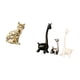 thumbnail image 5 of Escultura De Gato Y Jirafa De Cerámica, Figura De Animal, Adorno Artístico Para Chimenea Moderna, Escritorio, Oficina, Estantería, Dormitorio, Centro De Mesa, 5 of 8