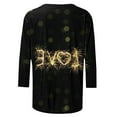 thumbnail image 4 of Pimelu Valentines Shirts for Women Womens Top and Blouses Dressy Casual Valentines Day Fashion Love Letter Print Pullover Spring Girls Round Neck 3/4 Sleeve Tshirts, 4 of 5