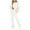 White, variant on Frontwalk Women's Solid Color Long Sleeve Jogger Set, Athletic Outfit, 2-Piece Set, Sizes S-5XL