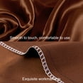 thumbnail image 3 of Silky Smooth and Cooling Satin Pillowcases Set of 2, Hair and Skin Friendly Pillow Cases with Envelope Closure, King, 20 × 36 Inches, Brown, 3 of 6
