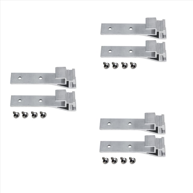 6x Hebillas de Enlace de Placa de Extensión Hebillas Deslizantes de Junta de Riel de Aleación Gancho de Conexión para Accesorios de Mesa de Camping Estilo 2
