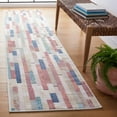 thumbnail image 2 of SAFAVIEH Cabana Avalon Geometric Indoor/Outdoor Runner Rug, Red/Aqua/Ivory, 2'2" x 9', 2 of 13