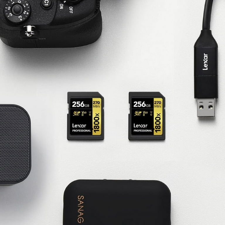 Lexar Professional 1800x SDXC UHS-II Card GOLD Series 256GB Lexar Professional 1800x SDXC UHS-II Card GOLD Series 256GB