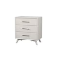 thumbnail image 2 of Alpine Furniture Tranquility 3 Drawer Small Wood Chest in White, 2 of 5